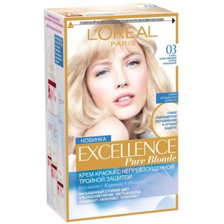 

LOREAL EXCELLENCE Краска для волос тон 03 супер-осветляющий русый пепельный