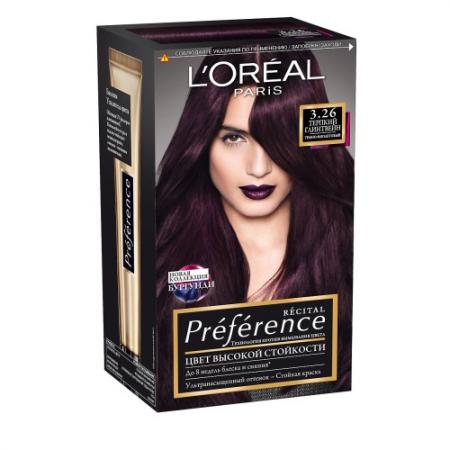 

LOREAL PREFERENCE Краска для волос тон 3.26 Терпкий глинтвейн