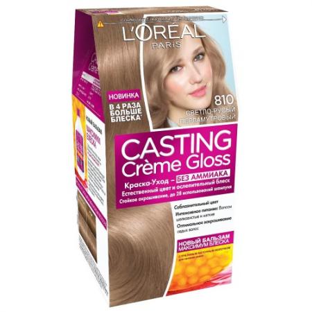 

LOREAL CASTING CREME GLOSS Крем-краска для волос тон 810 перламутровый русый