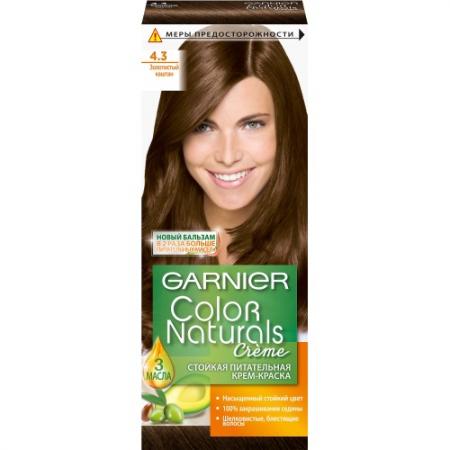 

GARNIER Краска для волос COLOR NATURALS 4.3 Золотой Каштан