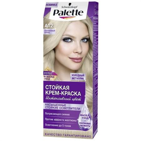 

PALETTE Стойкая крем-краска A12 Платиновый Блонд 110мл
