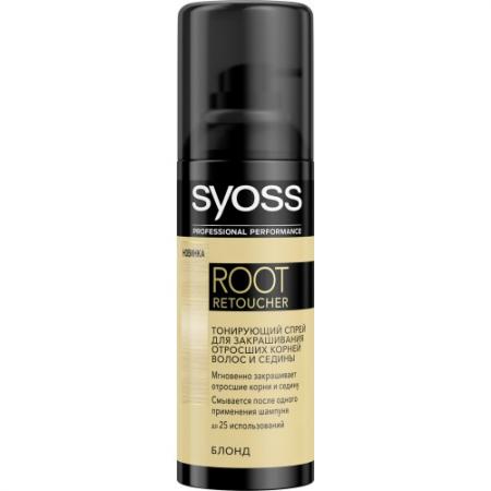 

Syoss Root Retoucher Тонирующий спрей для закрашивания отросших корней и седины Блонд