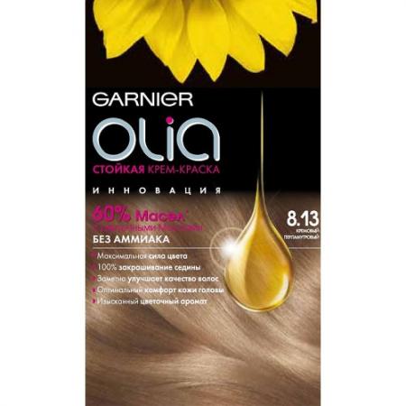 

GARNIER Краска для волос OLIA 8.13 Кремовый перламутр