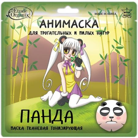 

Etude Organix Анимаска для лица ПАНДА тонизирующая на тканевой основе