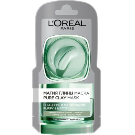 

LOREAL DERMO-EXPERTISE Магия глины Очищение и Матирование маска монодоза 6мл