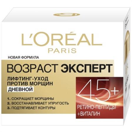 

LOREAL DERMO-EXPERTISE Крем для лица Возраст эксперт 45 для всех типов кожи 50 мл