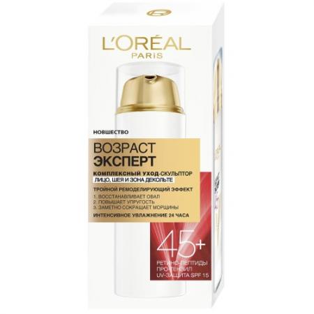 

LOREAL DERMO-EXPERTISE Крем Уход-скульптор Возраст эксперт 45 50мл