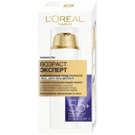 

LOREAL DERMO-EXPERTISE Крем Уход-скульптор Возраст эксперт 55 50мл