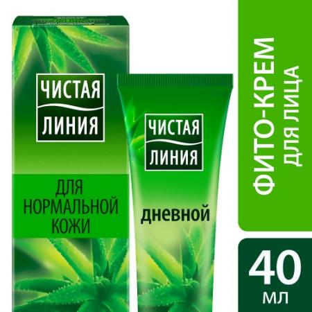 

ЧИСТАЯ ЛИНИЯ Крем увлажняющий дневной для нормальной и комбинированной кожи 40мл