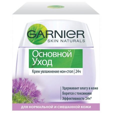 

GARNIER ОСНОВНОЙ УХОД Крем Увлажняющий защитный для нормальной смешанной кожи 50мл