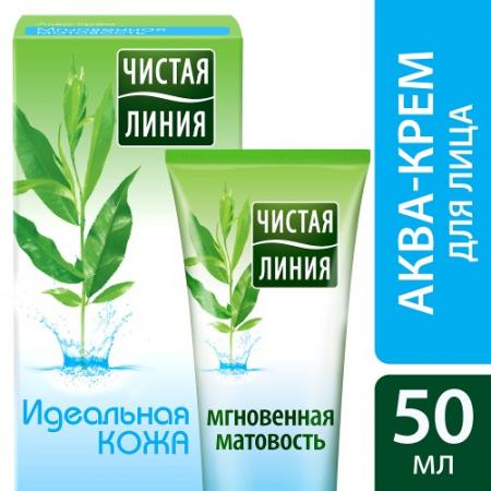 

ЧИСТАЯ ЛИНИЯ Крем-аква Мгновенная матовость Идеальная кожа 50мл