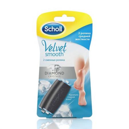 

Scholl Diamond Crystals Сменные насадки средней жесткости 2шт (для электрической роликовой пилки)
