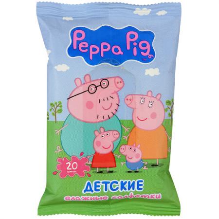 

Салфетки влажные Авангард Peppa Pig 20 шт не содержит спирта ароматизированная влажная 4620016300381