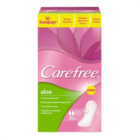 

Салфетки Carefree Aloe воздухопроницаемые 32 шт ароматизированная 36826/80734