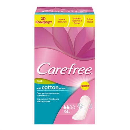 

Салфетки Carefree Cotton Fresh 34 шт ароматизированная 38349/80732