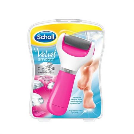 

SCHOLL Электрическая роликовая пилка для стоп с роликом розовая