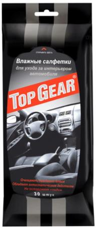 

TOP GEAR Салфетки влажные для интерьера для ухода за салоном авто 30шт