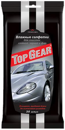 

TOP GEAR Салфетки влажные для стекол,фар,зеркал 30шт