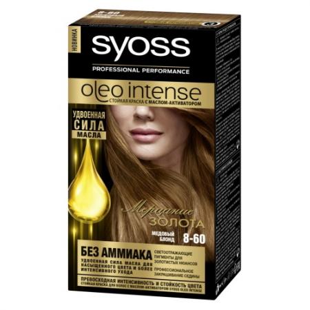 

SYOSS Oleo Intense Краска для волос 8-60 Медовый блонд 115мл