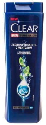 

CLEAR Шампунь Против перхоти для мужчин Ледяная свежесть с ментолом 200мл