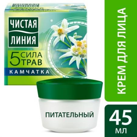

ЧИСТАЯ ЛИНИЯ Крем для лица Питательный Сила 5 трав 45мл