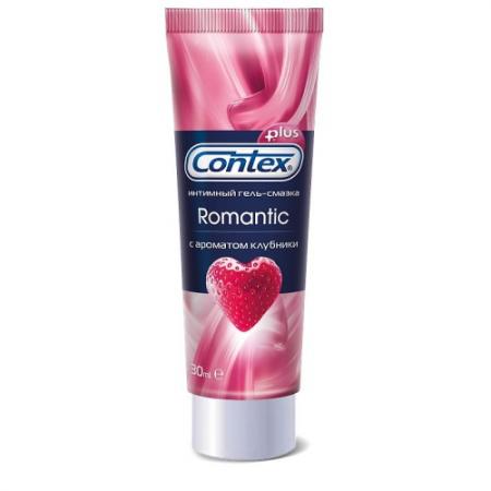 

CONTEX Гель-смазка интимный Plus Romantic с ароматом клубники 30мл