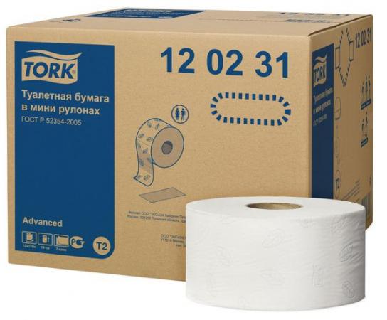 

Бумага туалетная TORK ADVANCED в мини рулонах T2, 2-сл., белая, 170 м, 9,7см-ширина