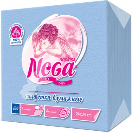 

Салфетки бумажные Nega 100 шт нетканные без отдушки