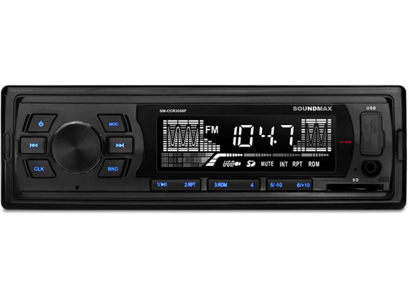 

Автомагнитола Soundmax SM-CCR3055F USB MP3 FM SD 1DIN 4x45Вт черный