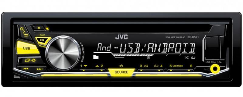 

Автомагнитола JVC KD-R571 USB MP3 CD FM RDS 1DIN 4x50Вт черный