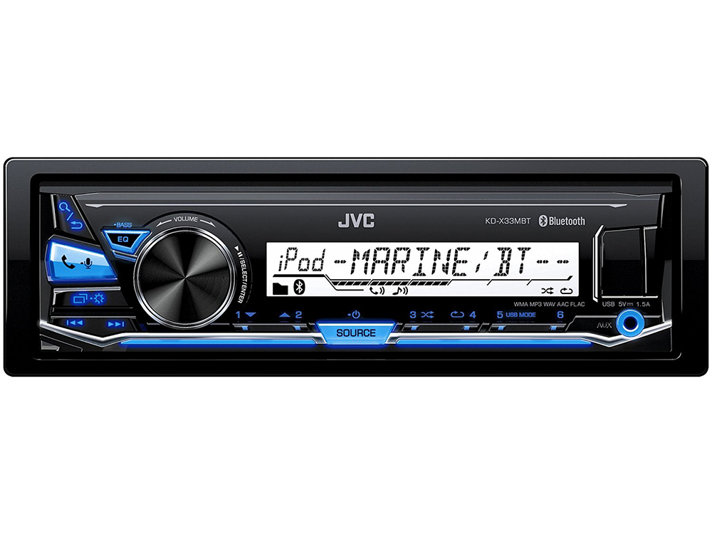 

Автомагнитола JVC KD-X33MBT USB MP3 FM RDS 1DIN 4x50Вт черный