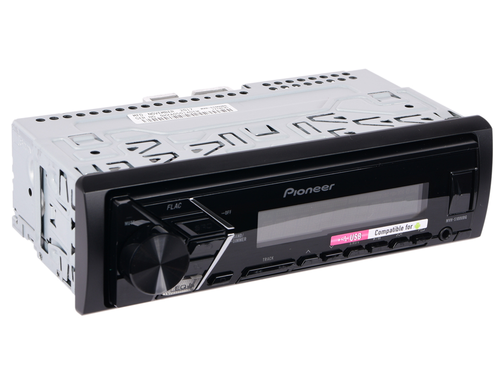 

Автомагнитола Pioneer MVH-S100UBG USB MP3 FM RDS 1DIN 4x50Вт черный