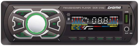 

Автомагнитола Digma DCR-310G USB MP3 FM 1DIN 4x45Вт черный