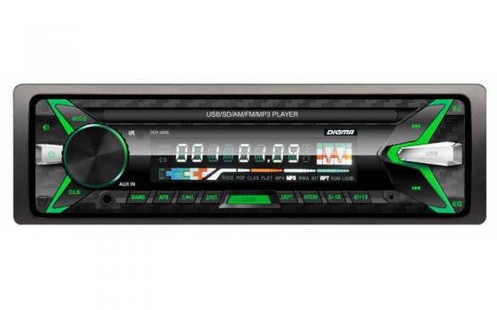 

Автомагнитола Digma DCR-400G USB MP3 FM 1DIN 4x45Вт черный
