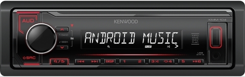

Автомагнитола Kenwood KMM-104RY USB MP3 FM RDS 1DIN 4х50Вт черный