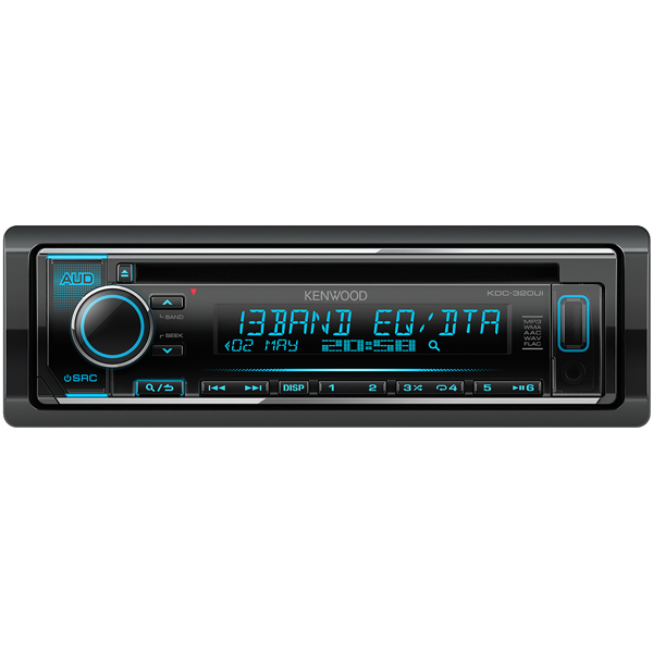 

Автомагнитола Kenwood KDC-320UI USB MP3 CD FM RDS 1DIN 4х50Вт черный