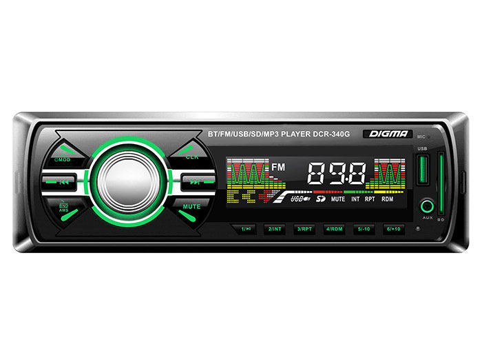 

Автомагнитола Digma DCR-340G 1DIN 4x45Вт