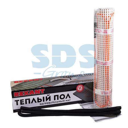 

Теплый пол (нагревательный МАТ) REXANT Extra, площадь 8,0 м2 (0,5 х 16,0 метров), 1280Вт, (двух жиль