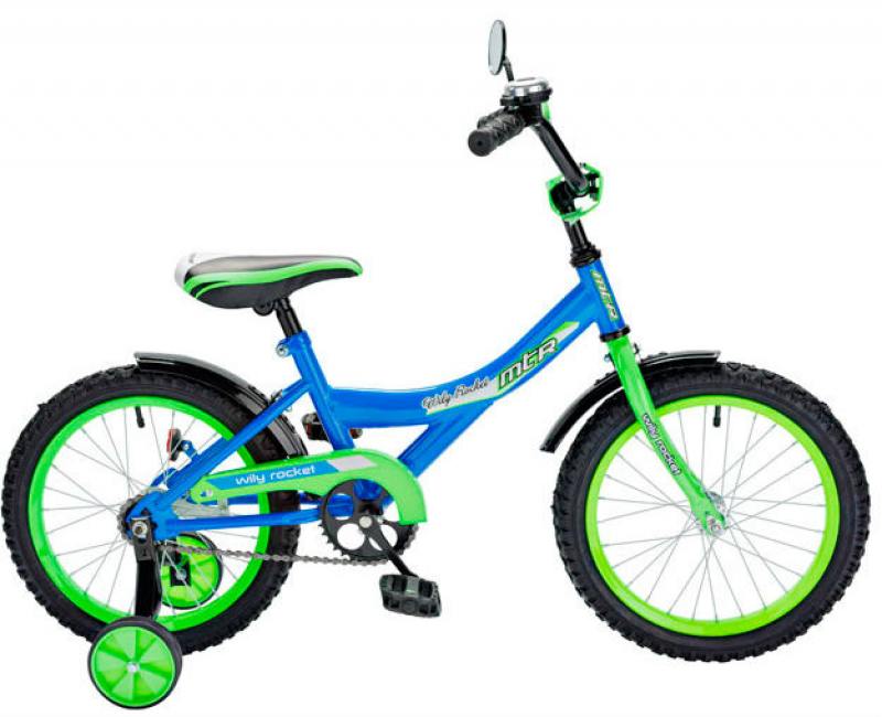 

Велосипед двухколёсный RT BA Wily Rocket 12" синий KG1208