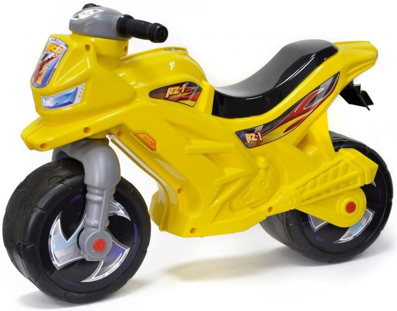 

Каталка-мотоцикл двухколёсный RT Racer RZ 1 желтый ОР501в3