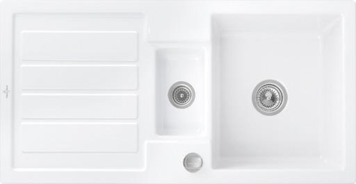 

Мойка Villeroy & Boch Flavia 60 1010 x 510 mm R1 White Alpin CeramicPlus 330401R1