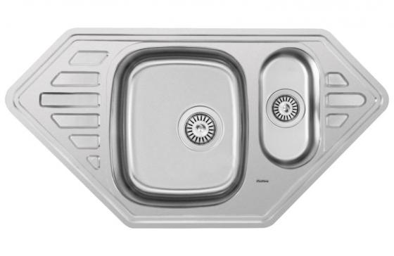 

9550С MEDUSA C , /0,8мм -180мм/, мойка врезная,нержавейка,две чаши, сушка, 950 x 500, (уп5шт)