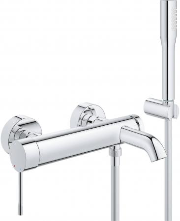 

Смеситель для ванны GROHE ESSENCE+ 33628001 с душевым гарнитуромхром однорычажный