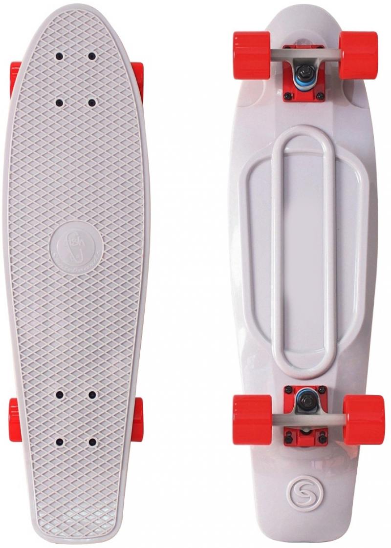 

Скейтборд Y-SCOO Big Fishskateboard 27" RT винил 68,6х19 с сумкой GREY/red 402-Gr