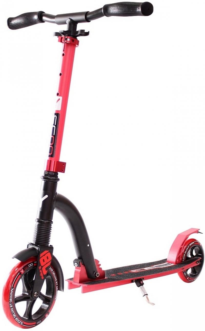 

Самокат двухколёсный Y-SCOO Slicker 180 с амортизатором Deluxe red красный