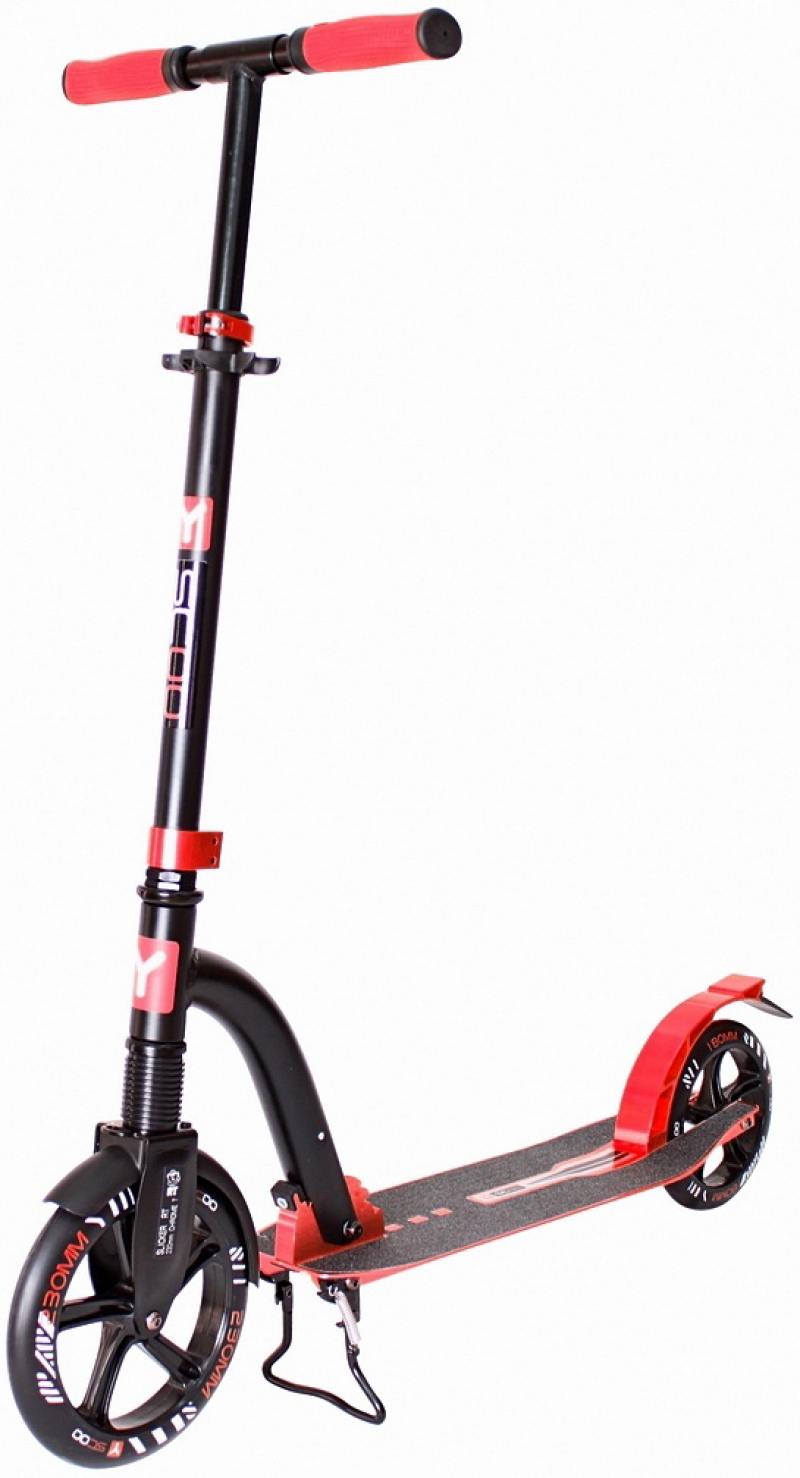 

Самокат двухколёсный Y-SCOO Slicker 230 с амортизатором Deluxe NEW Technology red красный