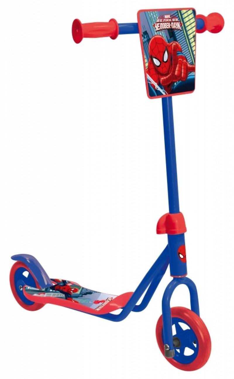 

Самокат двухколёсный 1TOY Marvel: Человек-паук синий 8887856584142