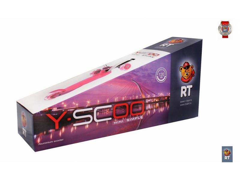 

Самокат трехколёсный Y-SCOO Mini Simple A5 синий