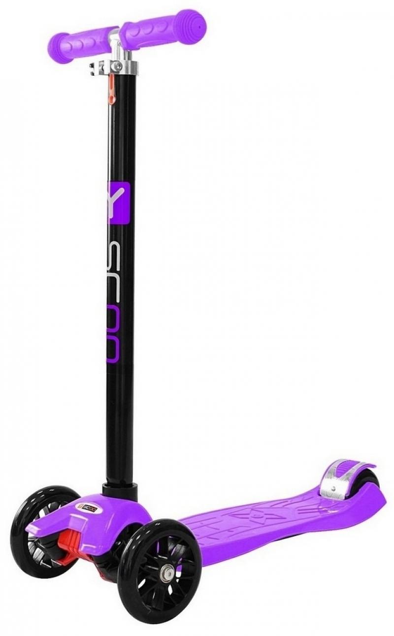 

Самокат трехколёсный Y-SCOO maxi A-20 Simple 5"/3" фиолетовый