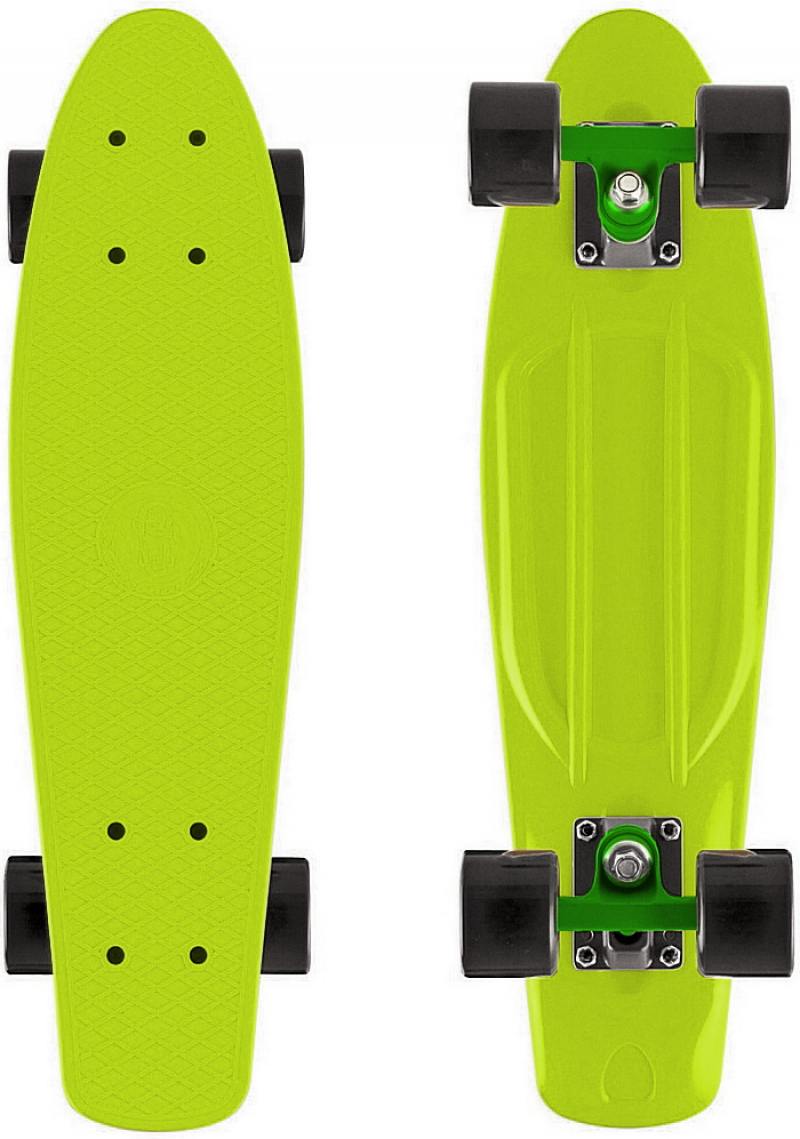 

Скейтборд Y-SCOO Fishskateboard 22" винил 56,6х15 с сумкой LIME/black 401-L